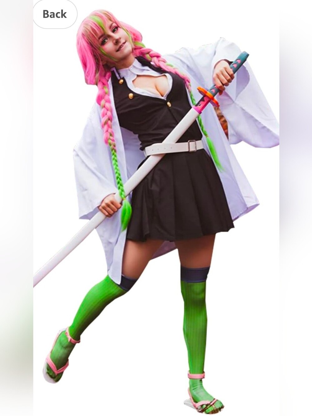 Mitsuri Kanroji Outfit Full set Comes With Wig 3x (Best For 1x/2x)